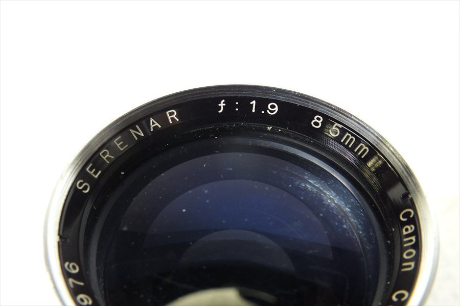 ◇ Canon キャノン 不明 レンズ SERENAR 1.9 85mm 中古 現状品 240408T3131の画像3