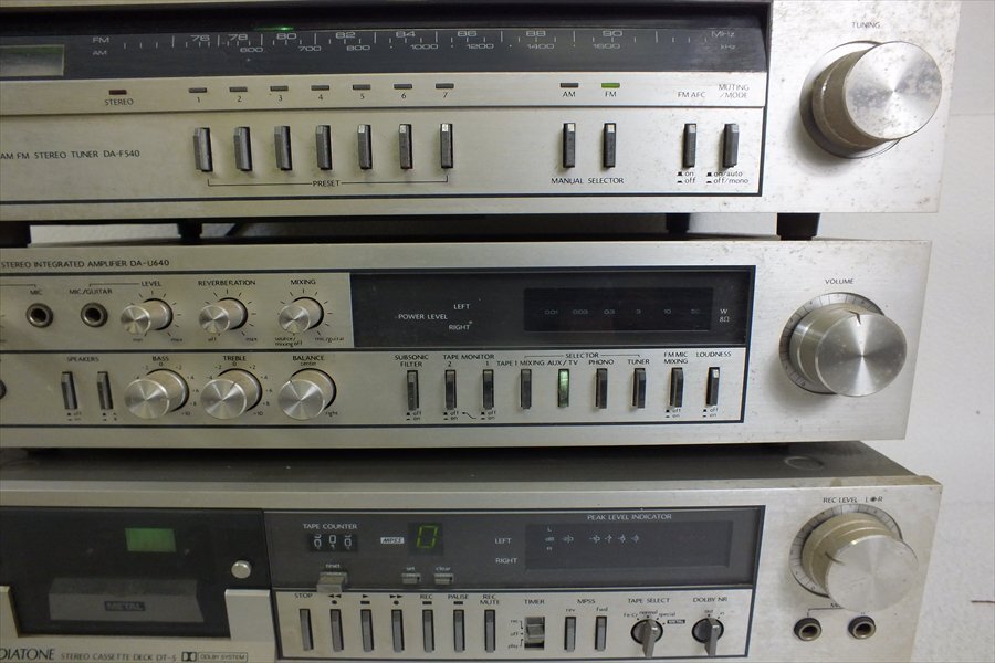 ◇ DIATONE ダイヤトーン DA-F540 DA-U640 DT-5 ステレオセット 中古 現状品 240108R7016_画像3