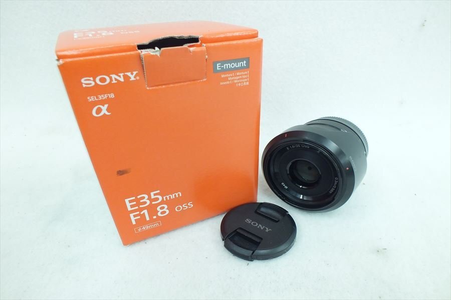 ◆ SONY ソニー SEL35F18 E 1.8/35 OSS レンズ 現状品 中古 240309A1384の画像1