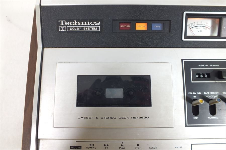 □ Technics テクニクス RS-263U カセットデッキ 音出し確認済 中古 現状品 240406G6091の画像3