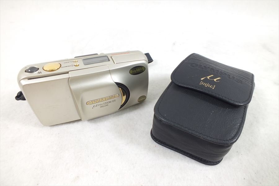 □ OLYMPUS オリンパス μ[mju:]ZOOM 105 DELUXE コンパクトカメラ 38-105mm シャッター切れOK 中古 現状品 240406G6373の画像1