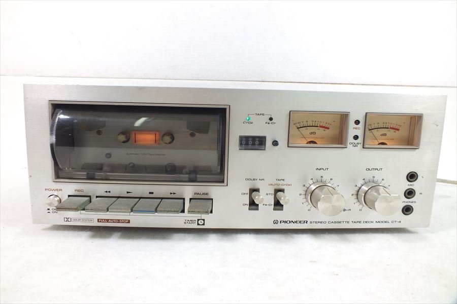 □ PIONEER パイオニア CT-4 カセットデッキ 中古 現状品 240406G6402の画像2