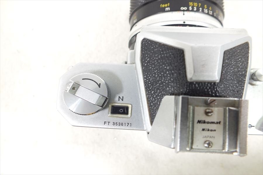 □ Nikon ニコン Nikomat FT フィルム一眼レフ Micro-NIKKOR-P Auto 1:3.5 f=55mm 中古 現状品 240406H2262の画像6