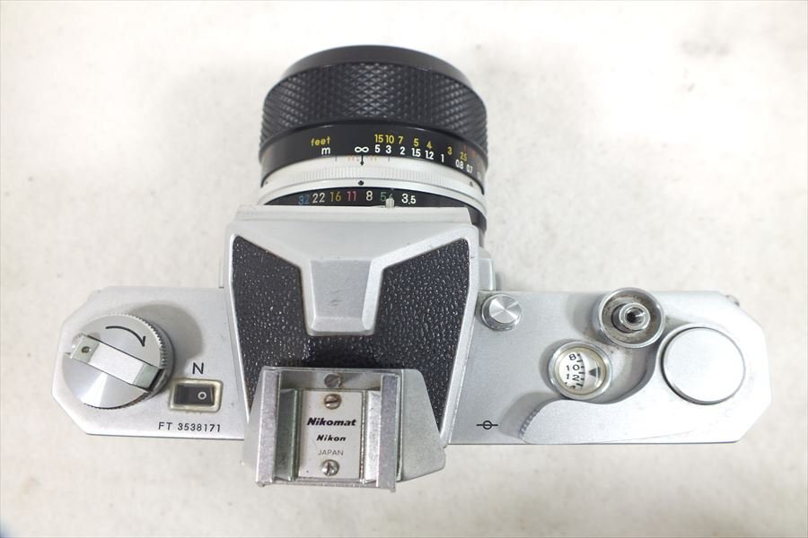 □ Nikon ニコン Nikomat FT フィルム一眼レフ Micro-NIKKOR-P Auto 1:3.5 f=55mm 中古 現状品 240406H2262の画像5