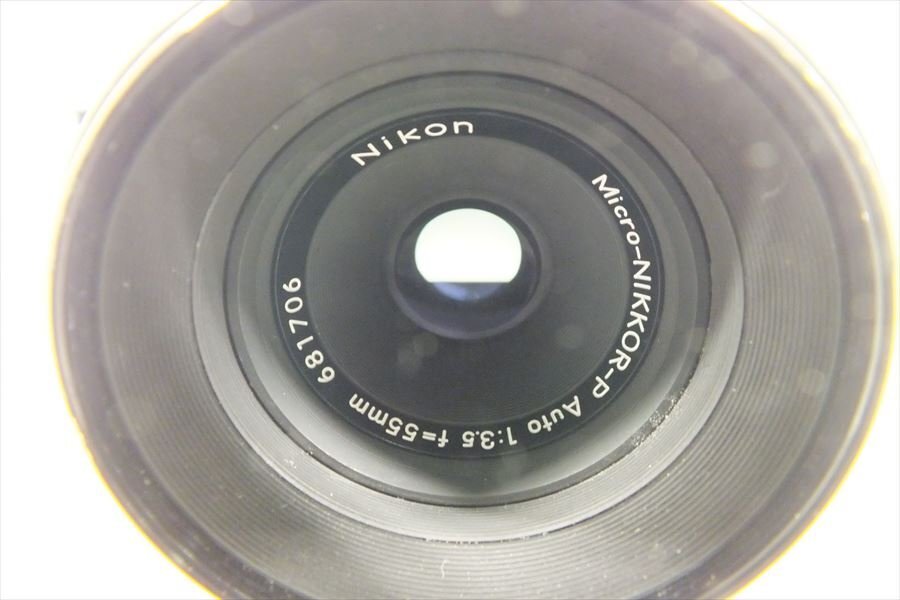 □ Nikon ニコン Nikomat FT フィルム一眼レフ Micro-NIKKOR-P Auto 1:3.5 f=55mm 中古 現状品 240406H2262の画像4
