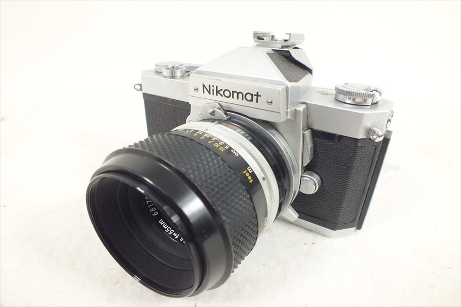 □ Nikon ニコン Nikomat FT フィルム一眼レフ Micro-NIKKOR-P Auto 1:3.5 f=55mm 中古 現状品 240406H2262の画像1