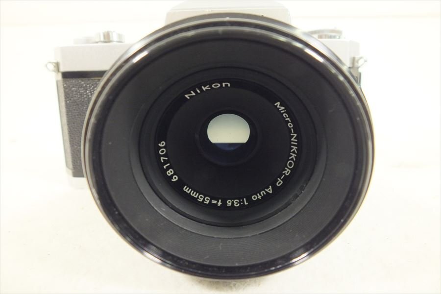 □ Nikon ニコン Nikomat FT フィルム一眼レフ Micro-NIKKOR-P Auto 1:3.5 f=55mm 中古 現状品 240406H2262の画像3