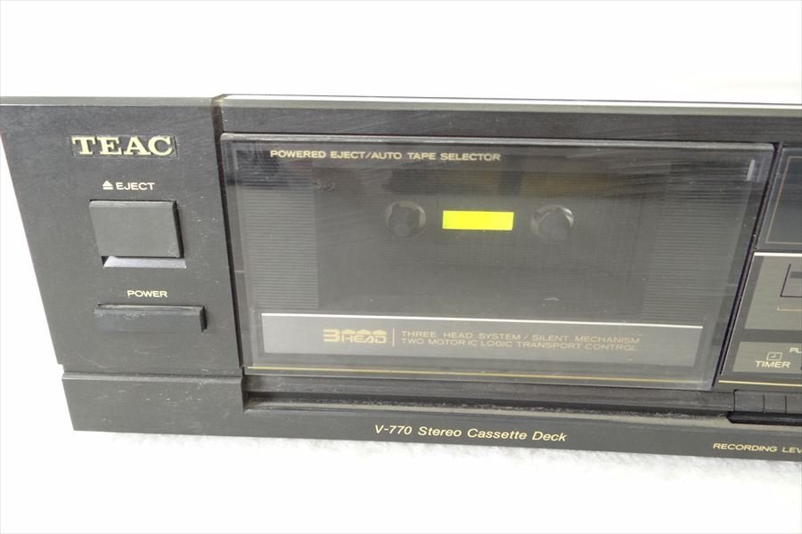 ▼ TEAC ティアック V-770 カセットデッキ 中古 現状品 240405K2288の画像3