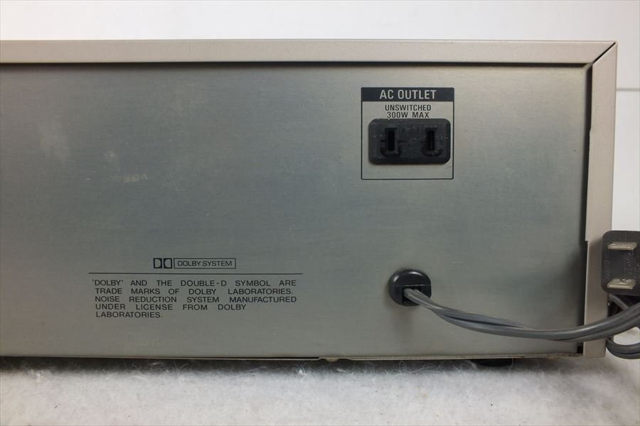 ★ SONY ソニー TC-K65 カセットデッキ 音出し確認済 中古 現状品 240401N3330の画像9