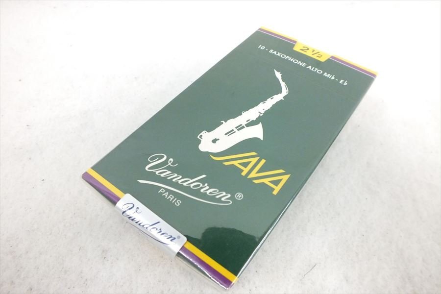 ◆ Vandoren バンドレン 緑箱1箱 10-SAXOPHONE ALTOMib-Eb リード 中古 240409M5184Aの画像1