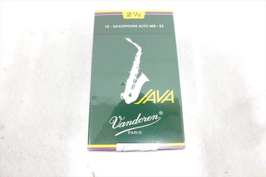 ◆ Vandoren バンドレン 緑箱1箱 10-SAXOPHONE ALTOMib-Eb リード 中古 240409M5184Aの画像3