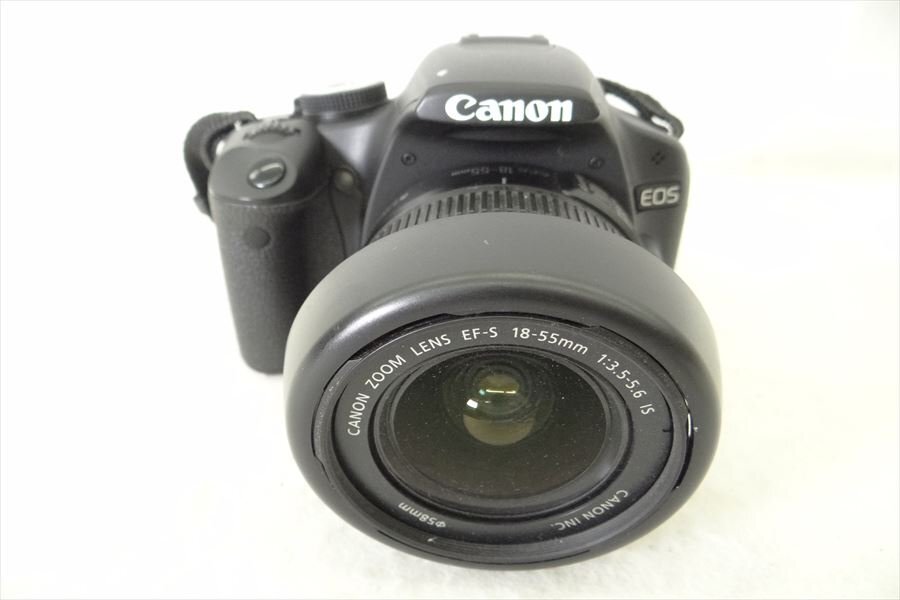 ▼ Canon キャノン EOS Kiss X3 デジタル一眼レフ EF-S 18-55 3.5-5.6 IS 中古 現状品 240405A1015の画像2