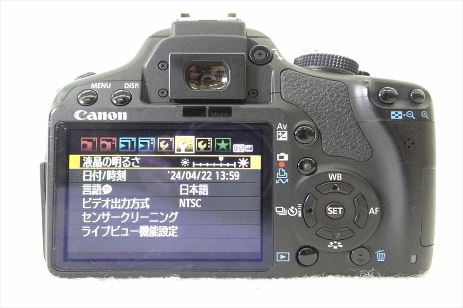 ▼ Canon キャノン EOS Kiss X3 デジタル一眼レフ EF-S 18-55 3.5-5.6 IS 中古 現状品 240405A1015の画像7