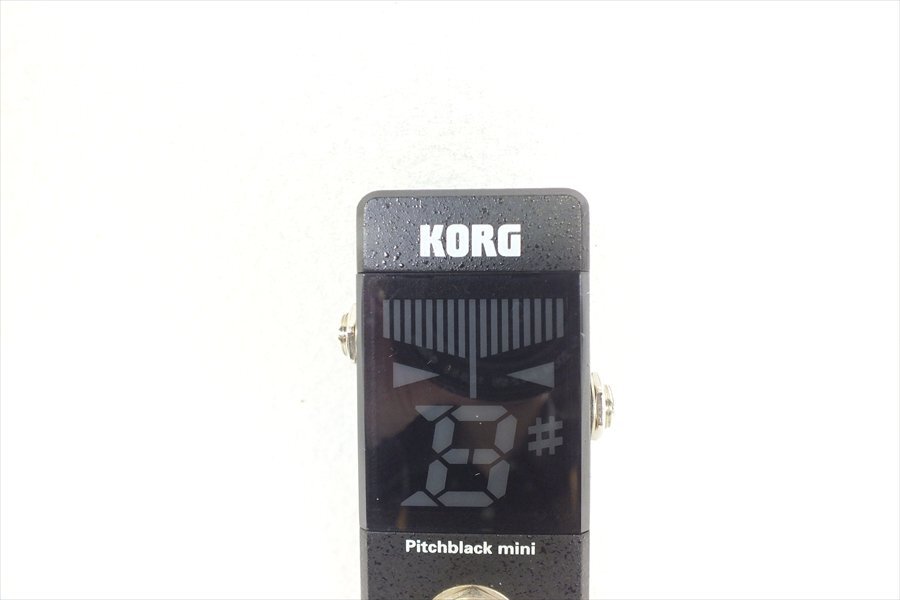 * KORG Korg Pitchblack mini тюнер выход звука проверка settled б/у текущее состояние товар 240408R7393