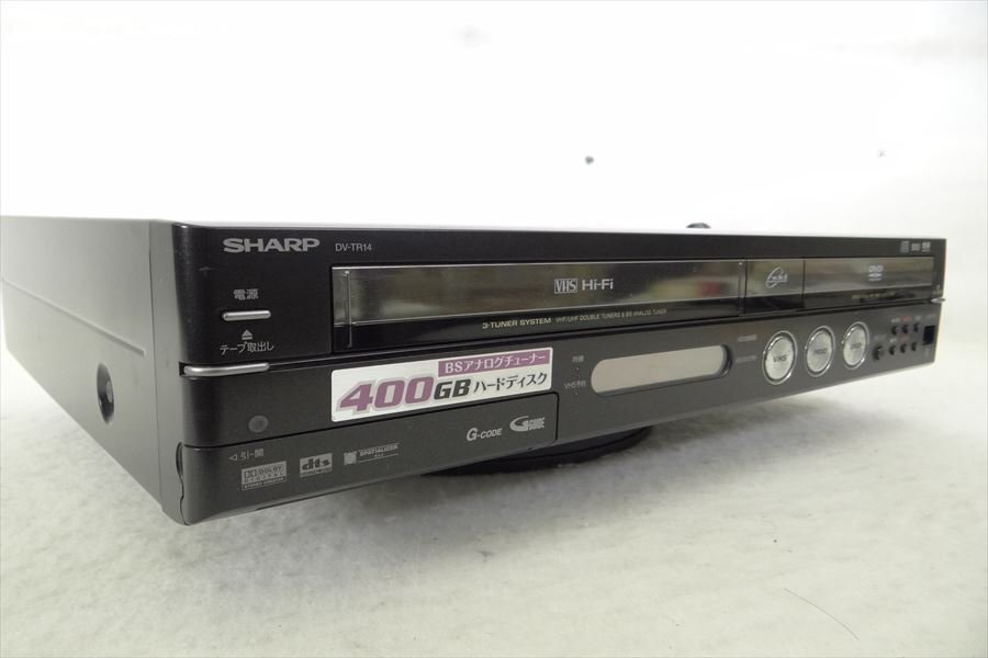 ▼ SHARP シャープ DV-TR14 VHS/DVDプレイヤー 動作確認済 中古 240405H3293の画像2