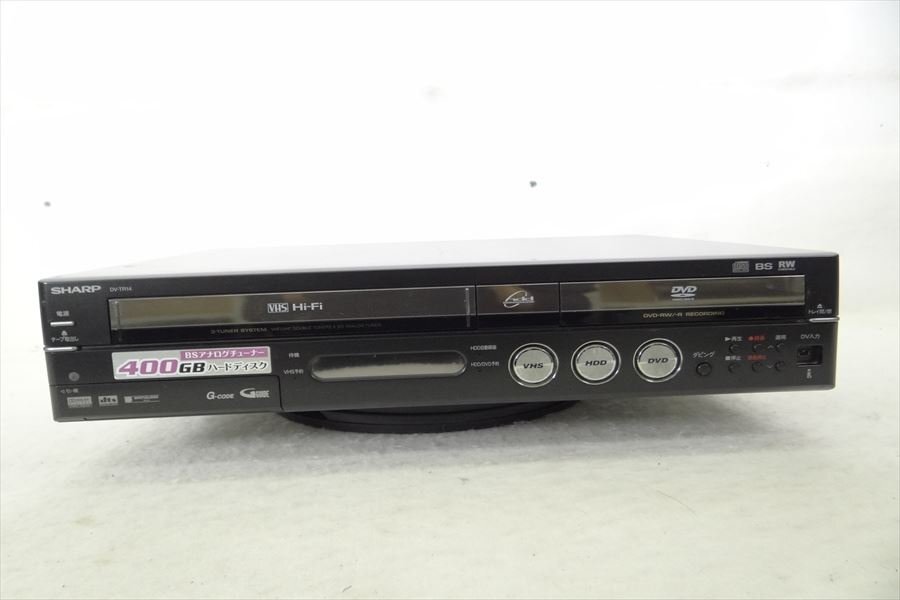 ▼ SHARP シャープ DV-TR14 VHS/DVDプレイヤー 動作確認済 中古 240405H3293の画像3
