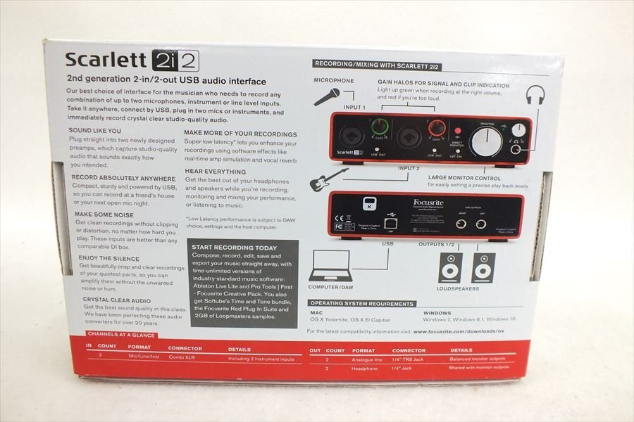 * FOCUSRITE ICES-003 USB интерфейс б/у текущее состояние товар 240409G3898