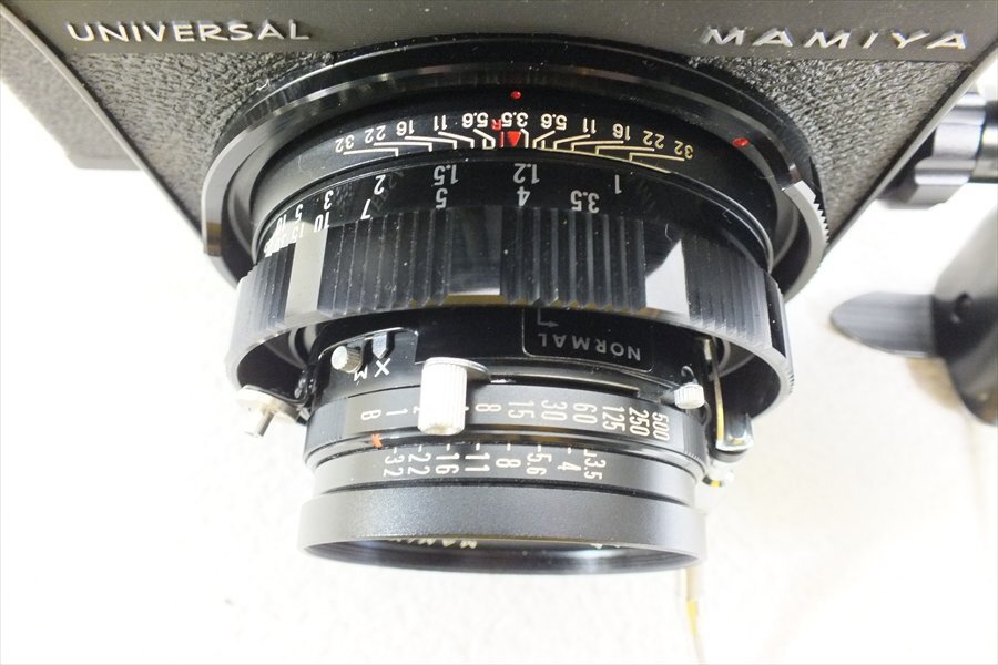 ◇ Mamiya マミヤ UNIVERSAL BLACK 中判カメラ MIMIYA-SEKOR 1:3.5 f=100mm 中古 240408T3029