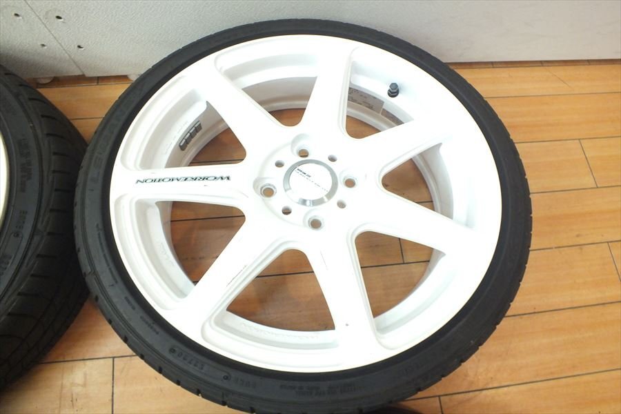 ☆ ワーク エモーション WORK EMOTION EMT-T7R DL LE MANS V 165/45R16×5.5J+45 4穴 軽カーサイズ バリ山 夏タイヤ 中古 @ 240407R1120の画像4