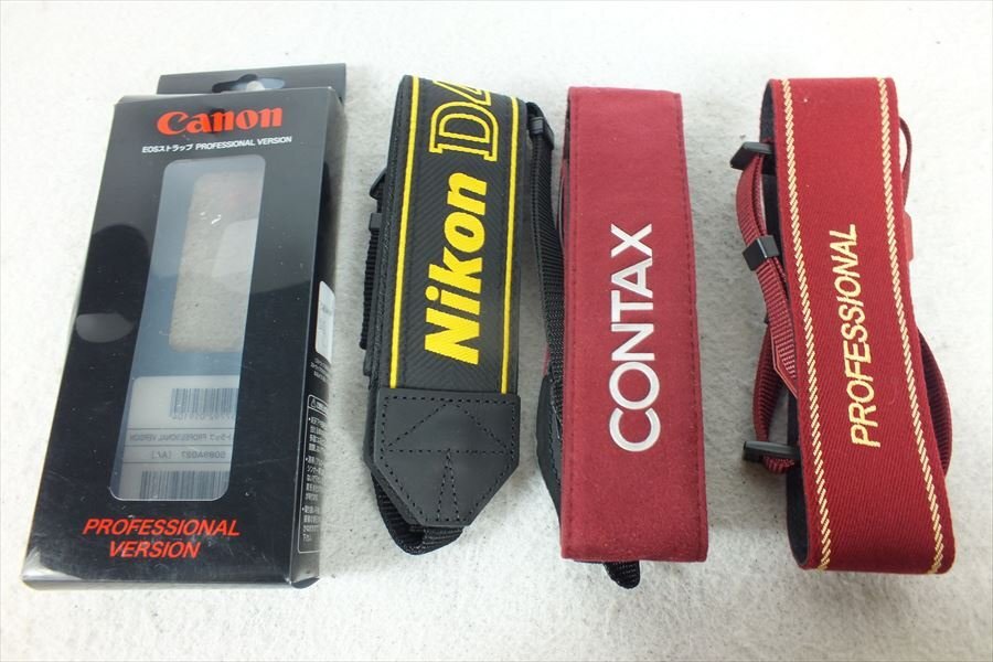 ★ canon、CONTAX、Nikon カメラ用ストラップ 中古現状品 240401B2314の画像1
