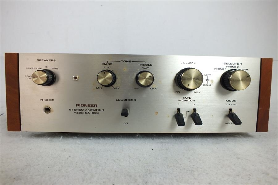 ★ PIONEER パイオニア SA-50A アンプ 中古現状品 240401N3428の画像1