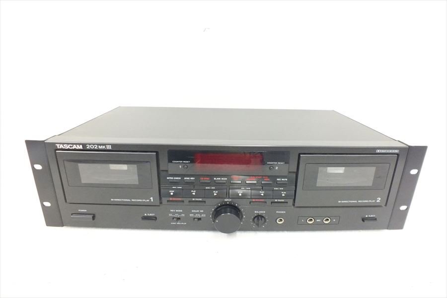 ◆ TASCAM タスカム 202MKIII カセットデッキ 中古 現状品 240409G3672_画像2