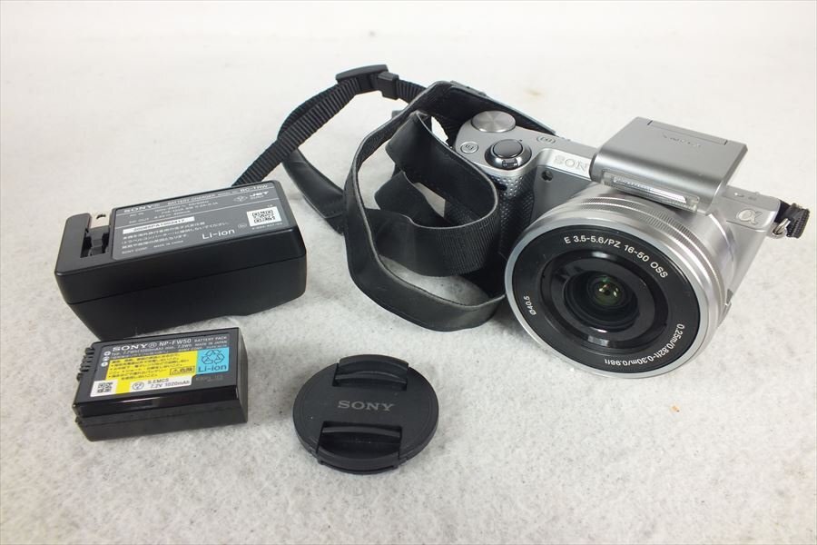 ★ SONY ソニー NEX-5T ミラーレス一眼 SEL1650 0.25m/0.82ft-0.30m/0.98ft 中古 現状品 240401Y8455_画像1