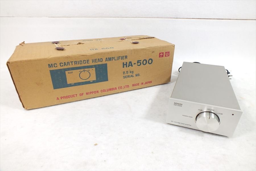 □ DENON デノン HA-500 MCカートリッジ用ヘッドアンプ 中古 現状品 240406G6303の画像1