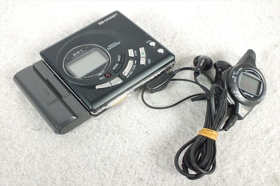 ★ SHARP シャープ MD-MT821-B MDプレイヤー 中古 現状品 240401B2410_画像1