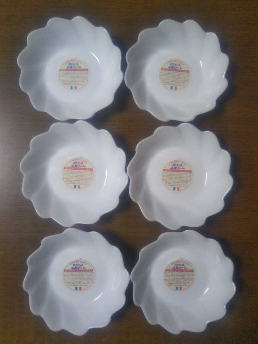 【送料無料】ヤマザキ春のパン祭り山崎春のパンまつり1999年白いワンディッシュ6枚セット　白い皿