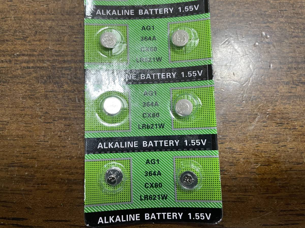  new goods for watch alkali button battery LR621(AG1/364A) 1.5V 1 seat 10 piece ( postage the cheapest 63 jpy ~ ) \\128 prompt decision 