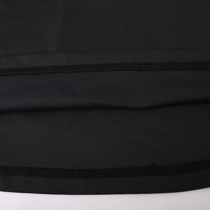 アディダス 半袖ポロシャツ ハイネック ハーフジップ ゴルフウエア クライマ365 PO レディース Mサイズ 黒×グレー adidasの画像6