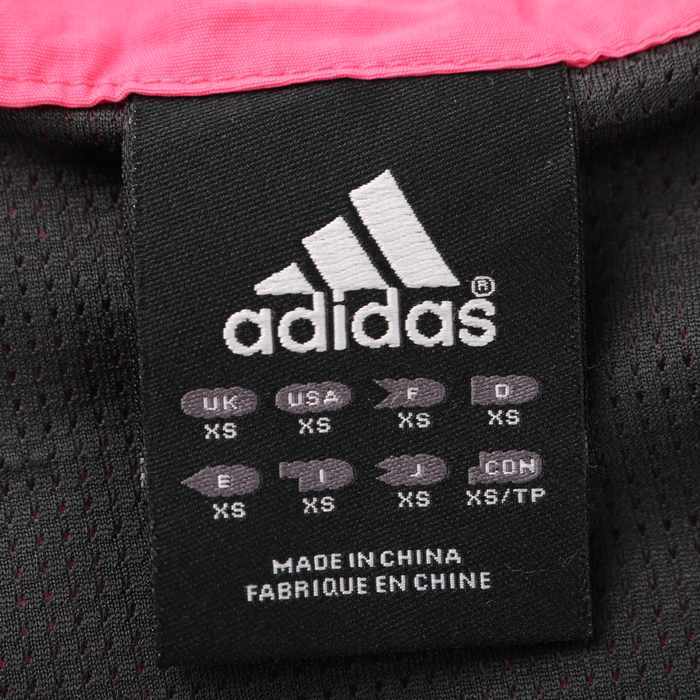 アディダス ナイロンジャケット 部分メッシュ スポーツウエア アウター TA レディース XSサイズ ピンク adidas_画像3