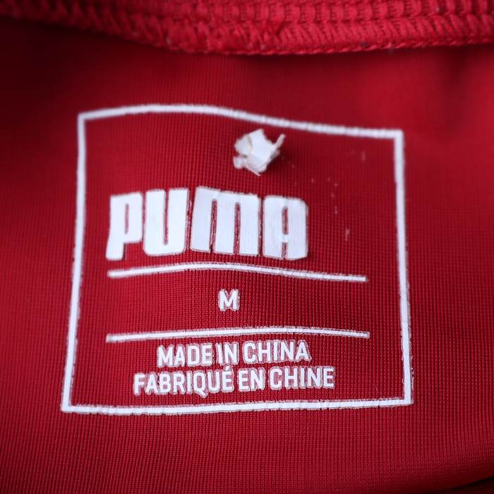 プーマ 長袖Tシャツ ハイネック ストレッチ スポーツインナー PO メンズ Mサイズ レッド PUMA_画像3