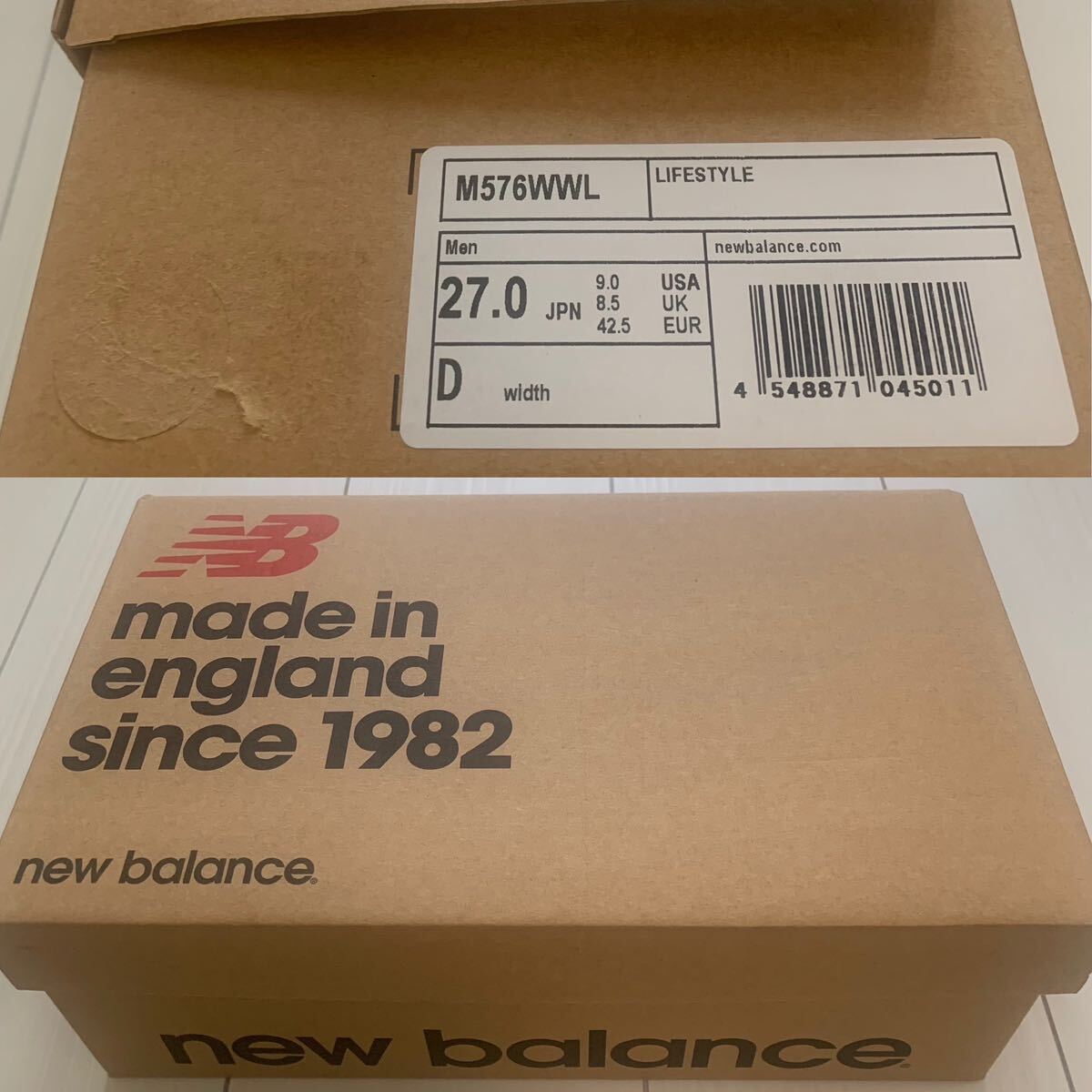 【新品即決送料込み！】M576WWL★new balance★ニューバランス★made in UK★ホワイト_画像5