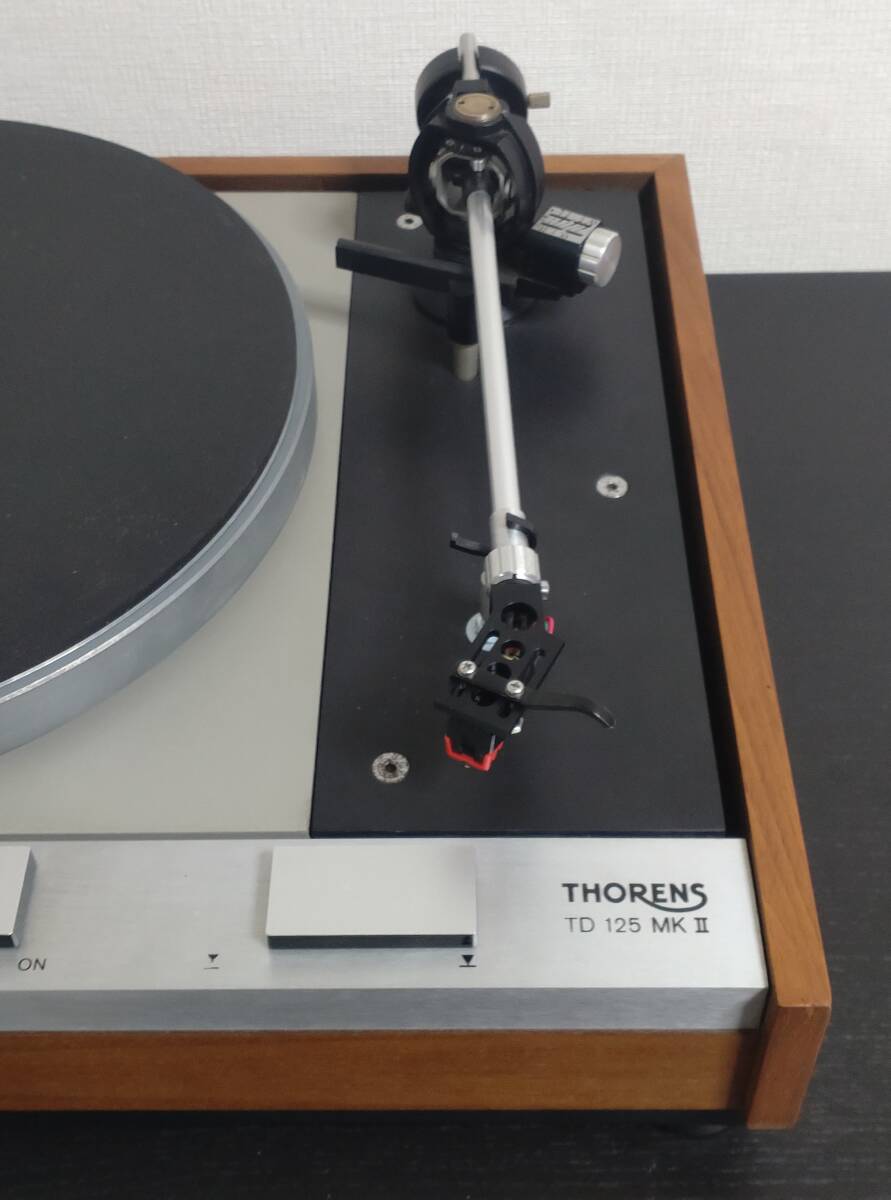 【中古・動作品確認済み】★ THORENS・トーレンス ★ TD-125 MKII ★ ターンテーブル ★ TP-16トーンアーム、ADC カートリッジ、針付きの画像4