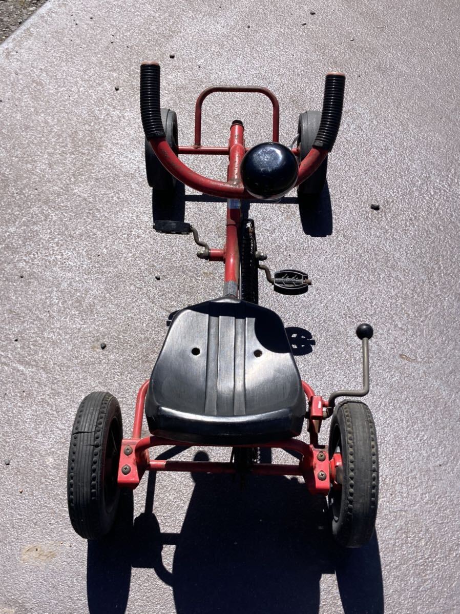 TOIKU 四輪車 ペダルカー 乗用玩具 ヴィンテージ サイドブレーキの画像3