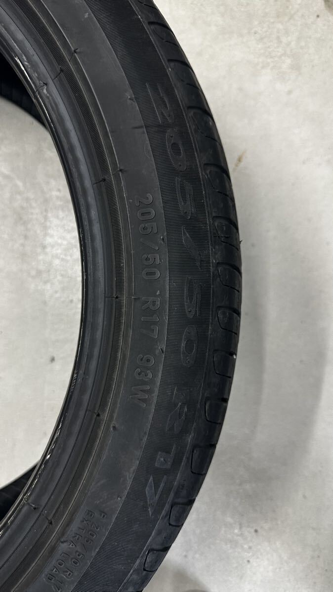 【中古】ピレリ 205-50-17 CINTURATO P7 残ミゾ7-8分山 6mm PIRELLI_画像5