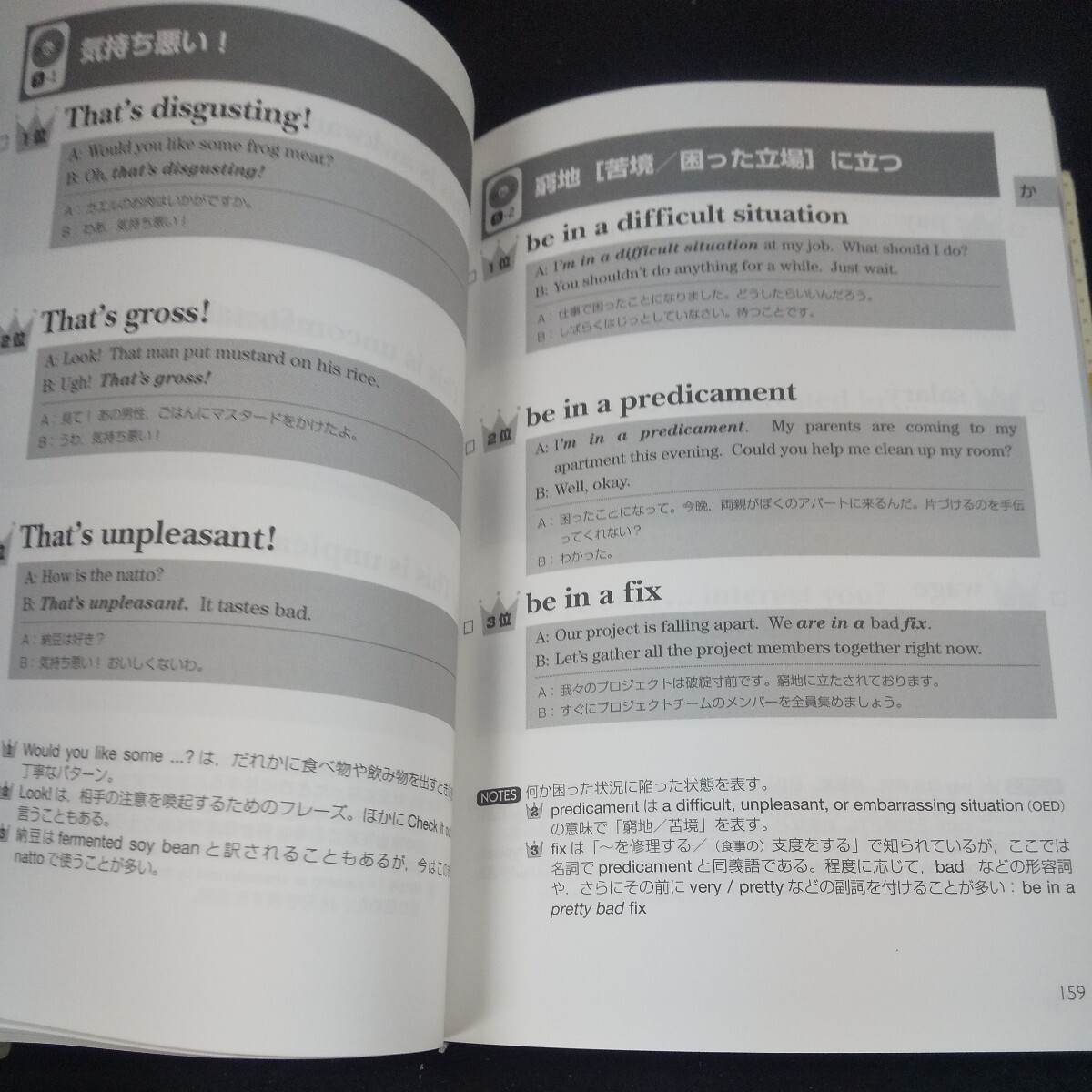 m-522 日本語から引ける ネイティブがよく使う 英会話表現ランキング 語研 2009年発行 日常会話 決まり文句 フレーズ※10_画像6