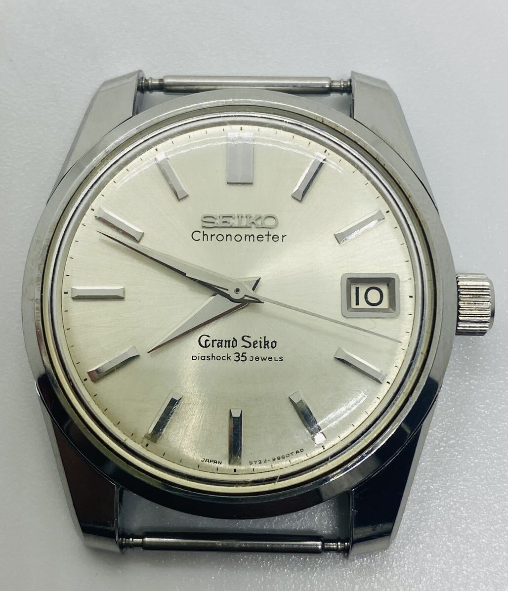 SEIKO セイコー GRANDSEIKO グランドセイコー 5722-9990 35石 クロノメーター 獅子メダリオン 手巻 腕時計 フェイスのみ 現状品の画像6