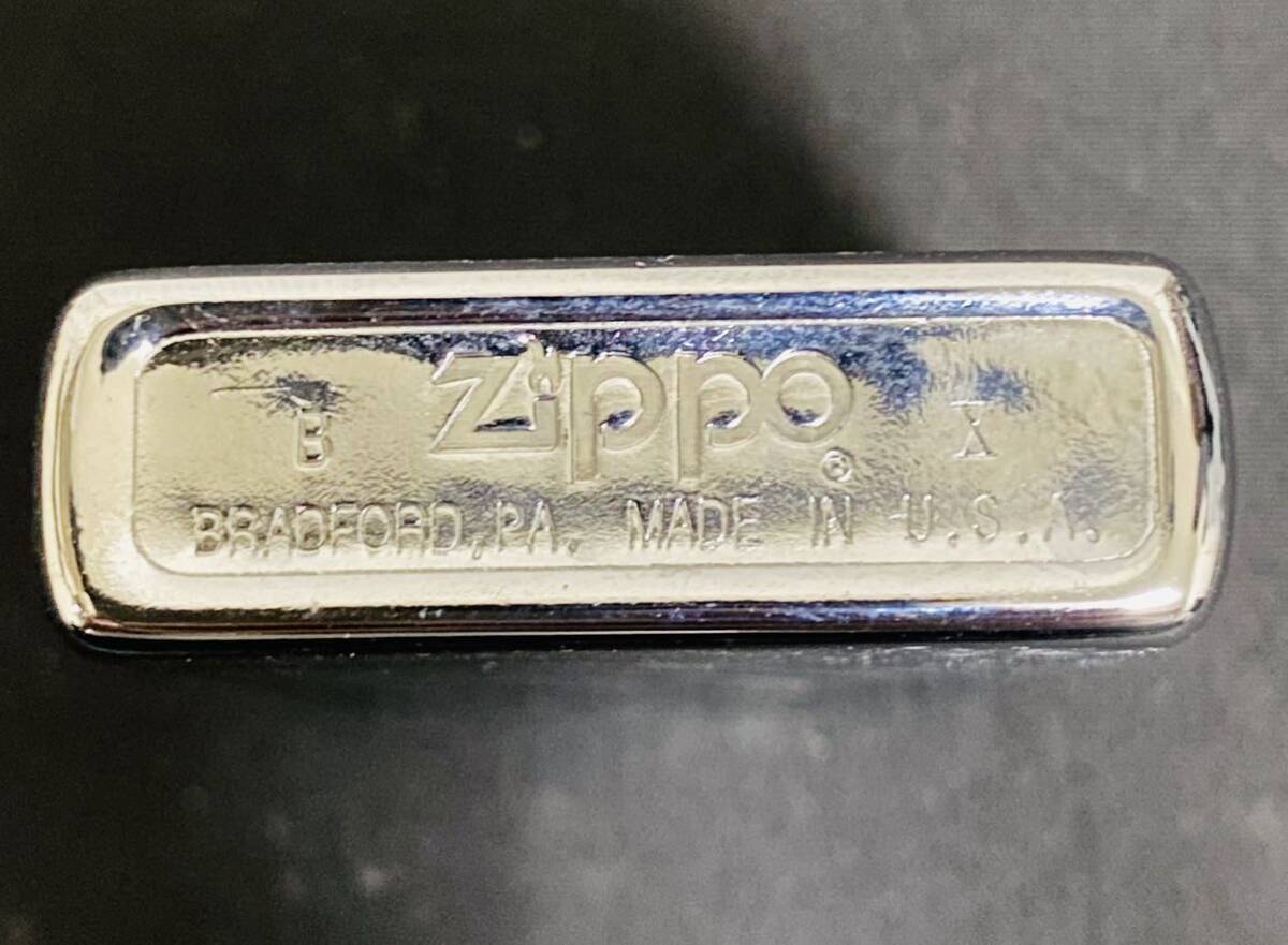 ジッポー オイルライター 喫煙具 USN ロゴ シルバーカラー　ケース付 ZIPPO _画像6