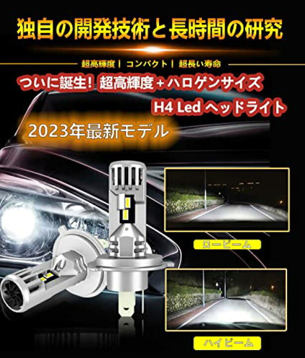 GW発送してます】代引きOK　LEDヘッドライト[12600LM/H4　SUZUKIワゴンR MH11S・MH22S・MH23S 明るく安く綺麗カツトライン 車検対応/Hi/Lo_画像9