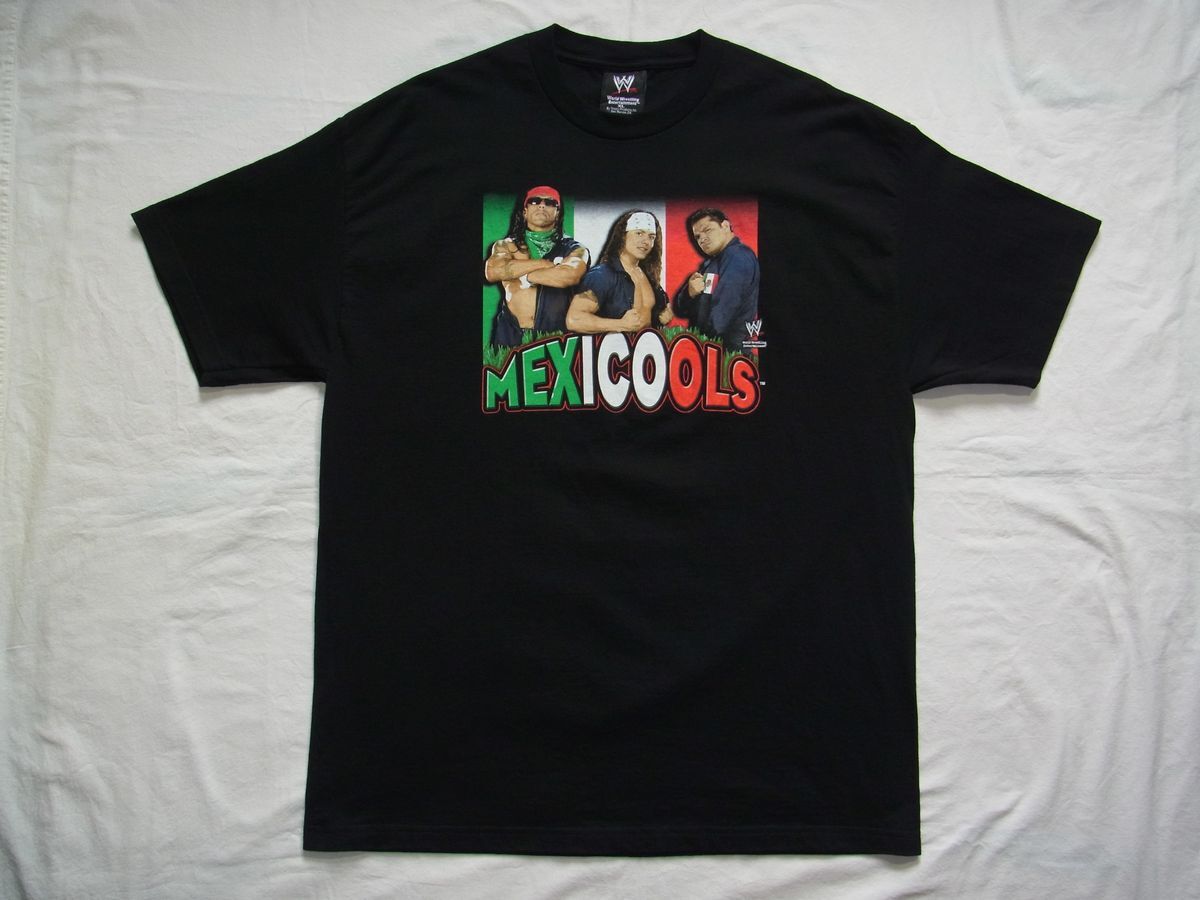 ☆美品・未着用☆ 00s ビンテージ WWE MEXICOOLS メキシクールズ YOUR ASS IS GRASS Tシャツ sizeXL 黒 ☆USA古着 プロレス WWF 90s OLD_画像1