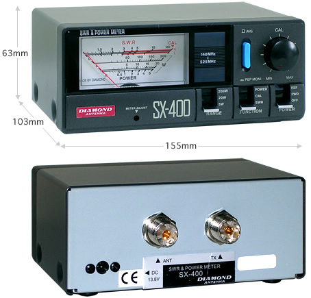 第一電波工業 SX400 ダイヤモンド 通過形SWR・パワー計(140～525MHz)の画像2