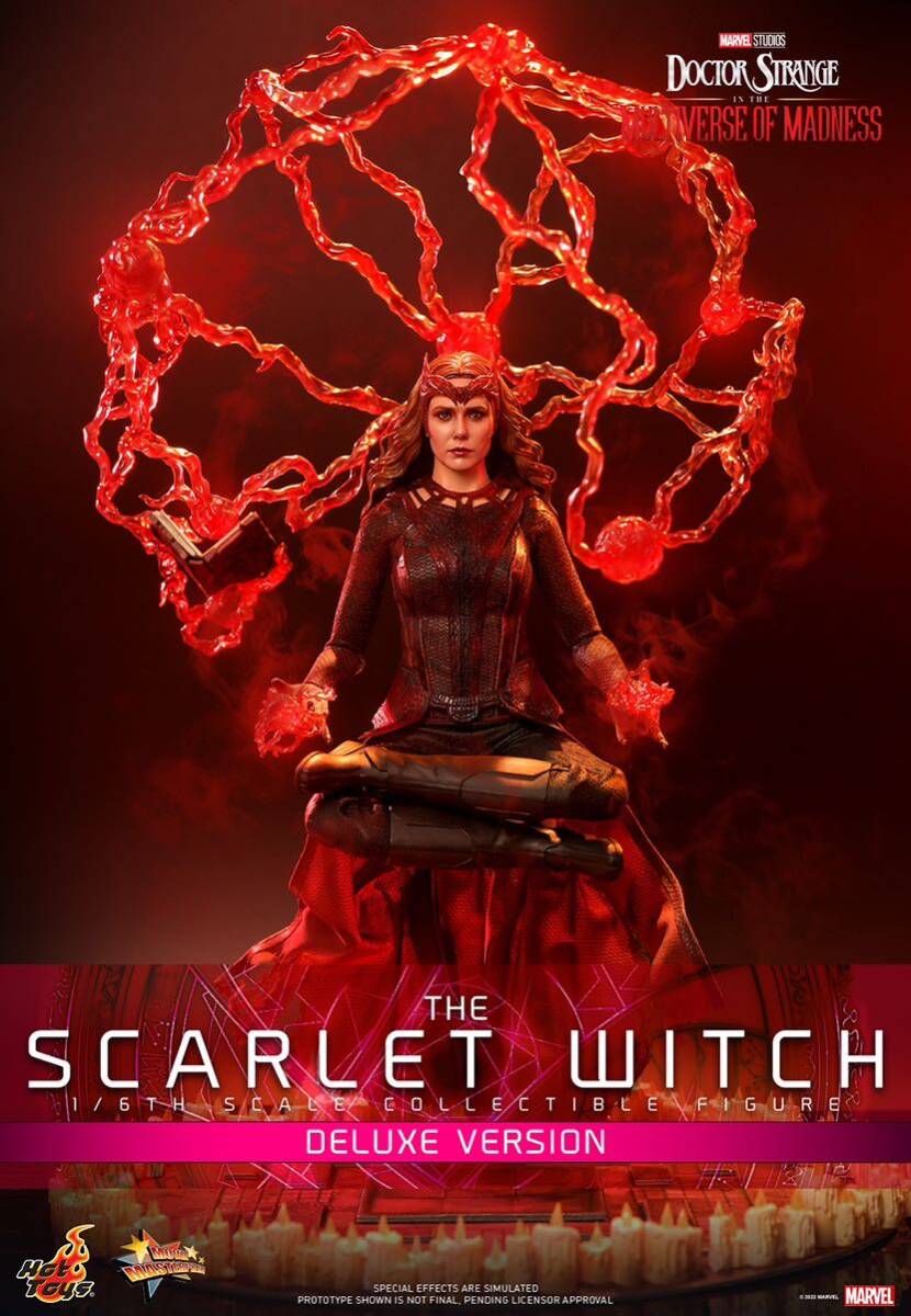 新品未開封ホットトイズ MMS653 ドクター・ストレンジ スカーレット・ウィッチ ボーナス付 Scarlet Witch Doctor Strange 1/6 フィギュア_画像6