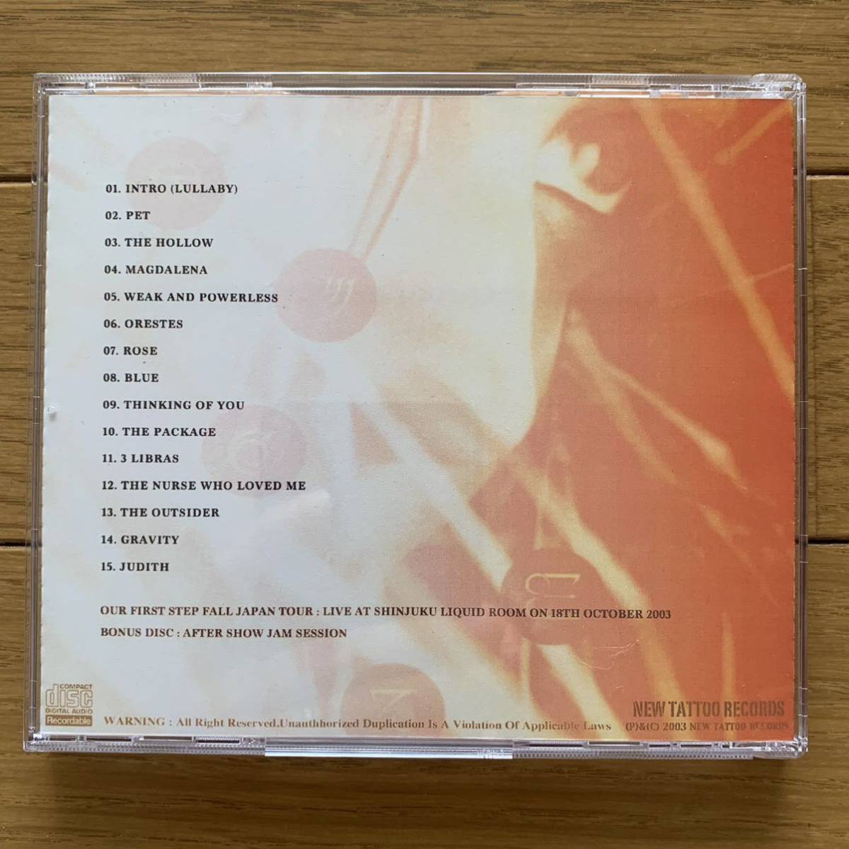 a perfect circle / our first step fall Liquid 2003の画像2