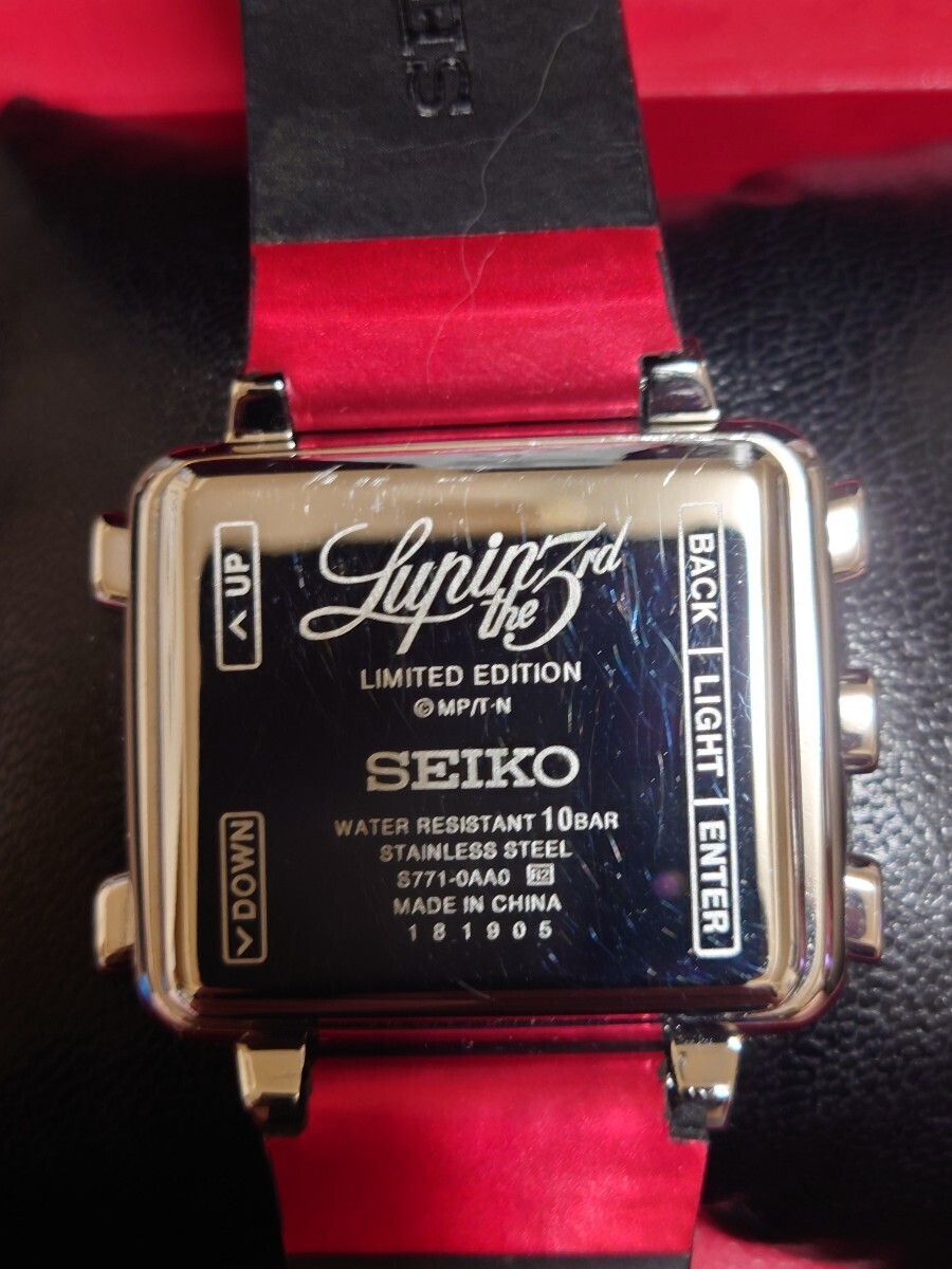 希少！レア！ セイコー SEIKO スピリット ルパン三世コラボ アクティブマトリクス S771-0AA0 電波ソーラー_画像5