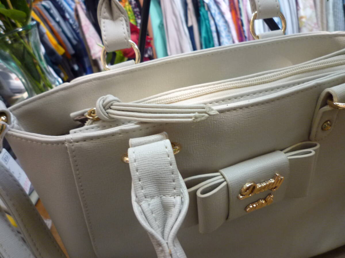 【0423-5】 новый товар 　Dearly wish   серый    2ｗａｙ сумка 
