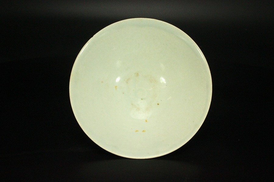 【銀閣】中国美術 白磁 碗 定窯 φ15cm 旧家蔵出(LC270)の画像3