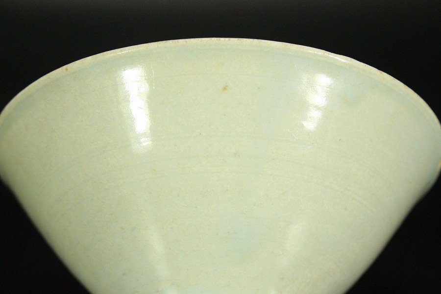 【銀閣】中国美術 白磁 碗 定窯 φ15cm 旧家蔵出(LC270)の画像6